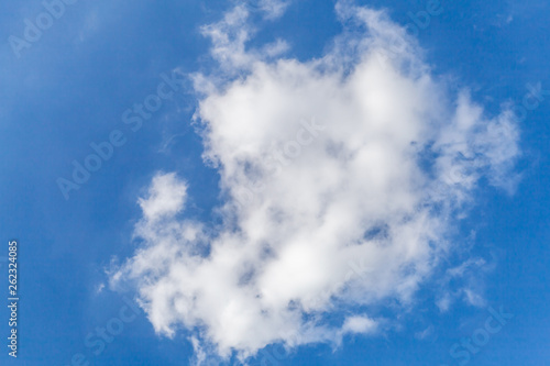 White cloud in blue sky at day