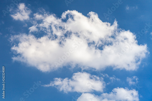 Fototapeta Naklejka Na Ścianę i Meble -  White clouds in blue sky at daytime