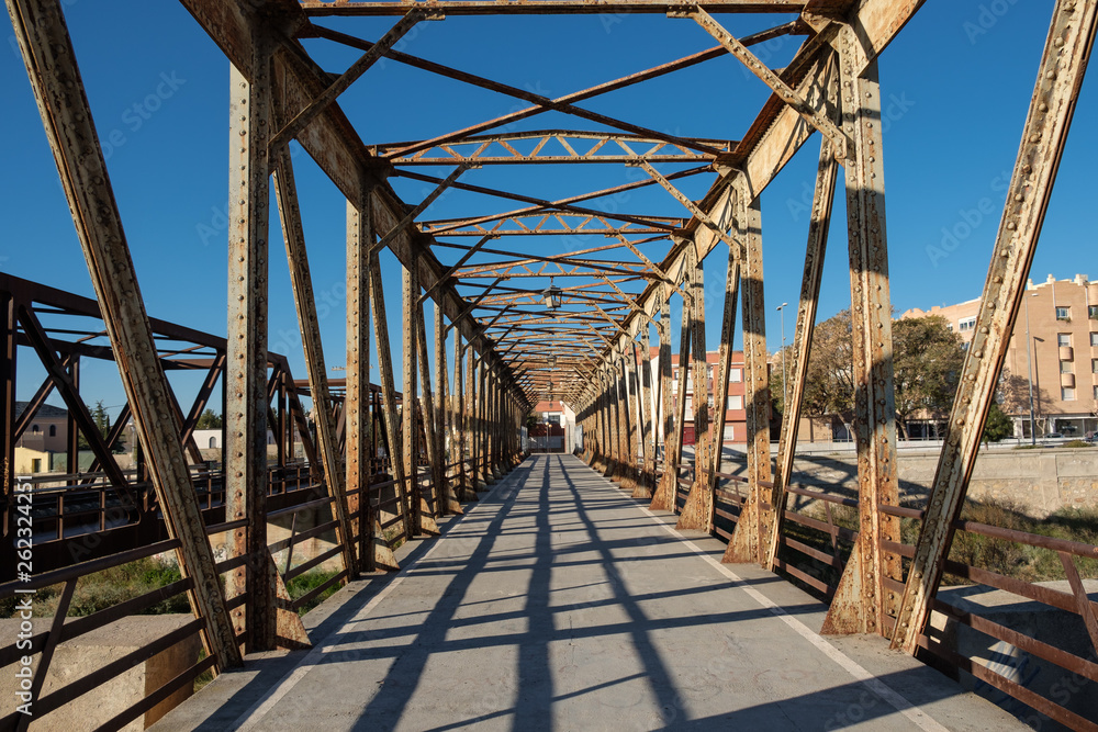 former railway bridge in Lorca in Spain former railway bridge in Lorca in Spain