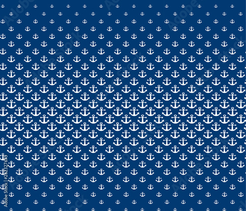 Two vector seamless pattern. Sea theme. Blue background. Handwheel steering and waves striped pattern. Set great for fabric, textile, wallpaper, children room decor, wrapping, packaging.