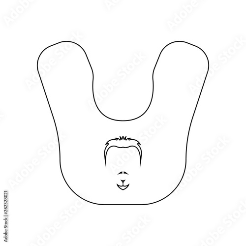 apron of a hairdresser icon. Element of Barber for mobile concept and web apps icon. Outline, thin line icon for website design and development, app development