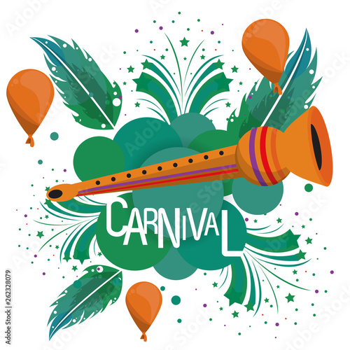 Carnival festival card banner