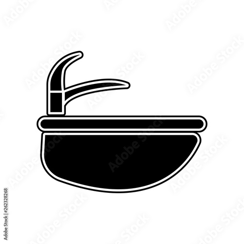 Sink icon. Element of bathroom for mobile concept and web apps icon. Glyph, flat icon for website design and development, app development