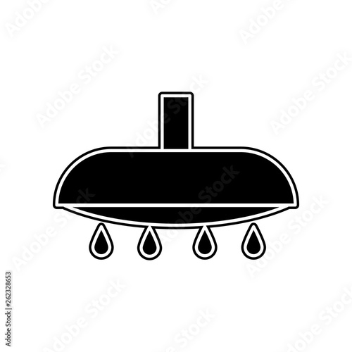 Shower icon. Element of bathroom for mobile concept and web apps icon. Glyph, flat icon for website design and development, app development