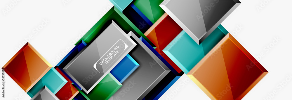 Abstract square composition for background, banner or logo Abstract square composition for background, banner or logo