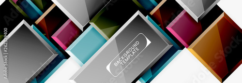 Minimal square banner abstract background