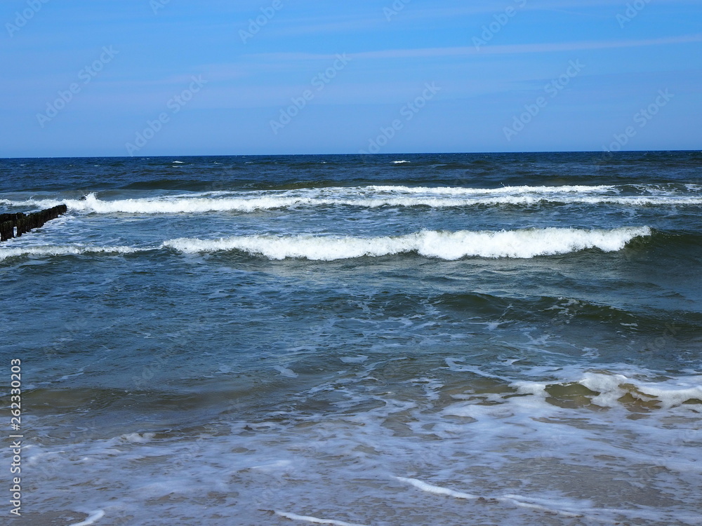 Waves on shore of the sea Waves on shore of the sea