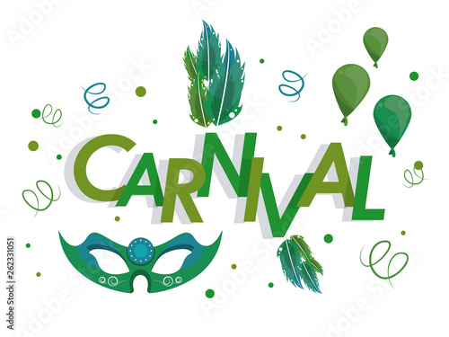 Carnival festival card banner