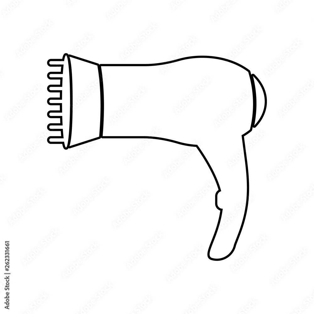 hair dryer icon. Element of Beauty salon for mobile concept and web apps icon. Outline, thin line icon for website design and development, app development hair dryer icon. Element of Beauty salon for mobile concept and web apps icon. Outline, thin line icon for website design and development, app development