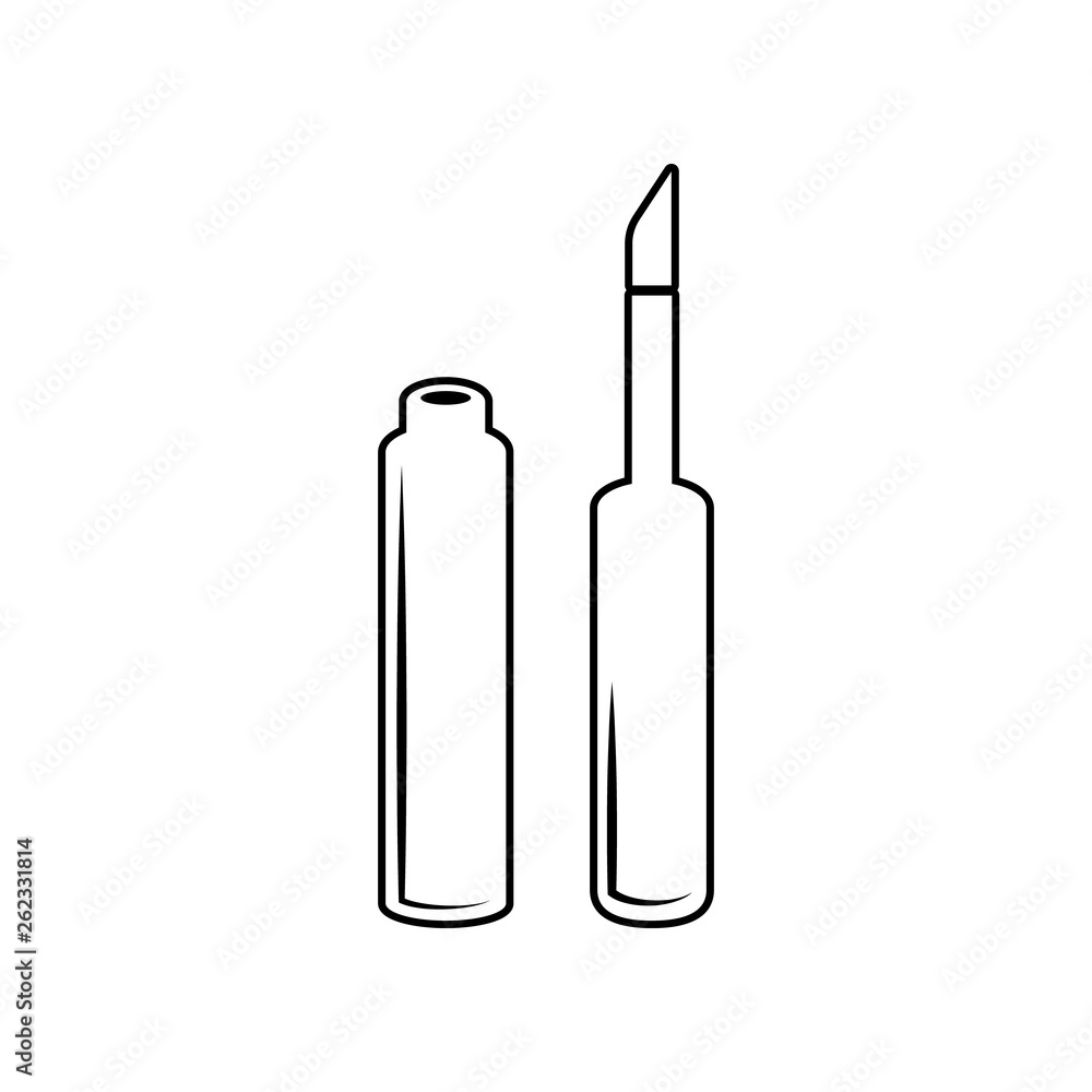 lip gloss icon. Element of Beauty salon for mobile concept and web apps icon. Outline, thin line icon for website design and development, app development lip gloss icon. Element of Beauty salon for mobile concept and web apps icon. Outline, thin line icon for website design and development, app development