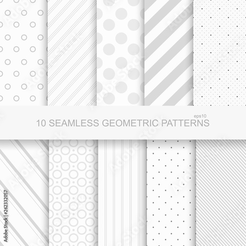 Geometric seamless patterns.