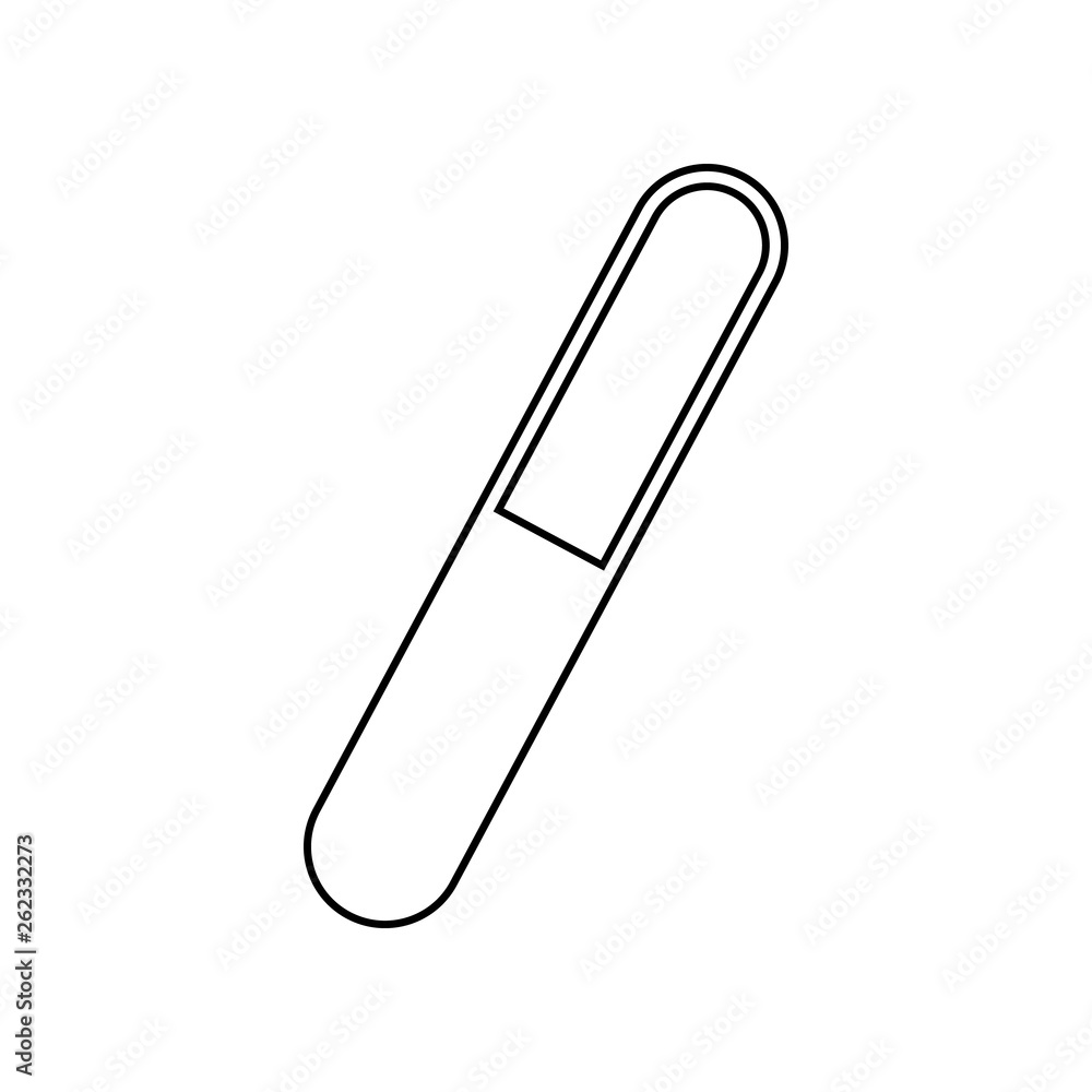 Obraz premium nailfile icon. Element of Beauty salon for mobile concept and web apps icon. Outline, thin line icon for website design and development, app development