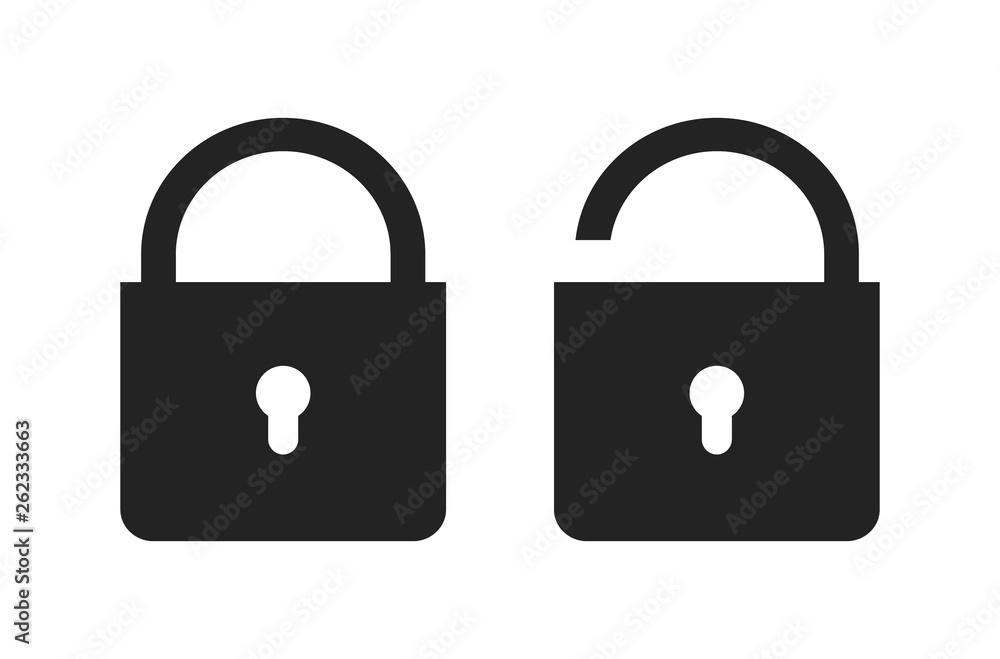 Lock Icon. Flat style vector EPS. Lock Icon. Flat style vector EPS.