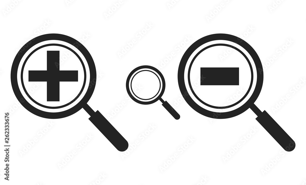 Search icon set. Flat style vector EPS. Search icon set. Flat style vector EPS.