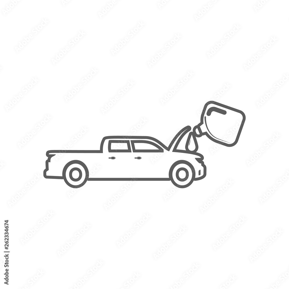 oil change in the car icon. Element of Car repear for mobile concept and web apps icon. Outline, thin line icon for website design and development, app development oil change in the car icon. Element of Car repear for mobile concept and web apps icon. Outline, thin line icon for website design and development, app development