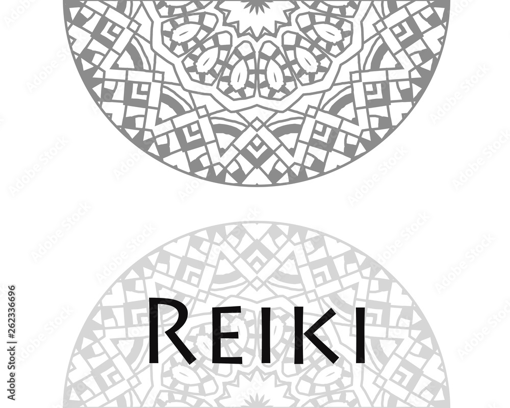 Naklejka premium Reiki mandala