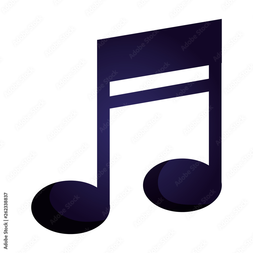 music note isolated icon