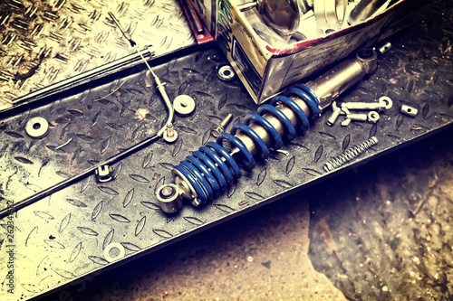 Shock Absorber in a Repair Shop