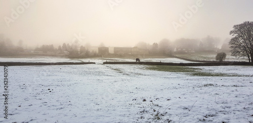 December snow in warley village 