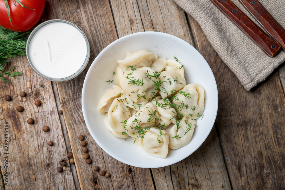 Dumplings with sour cream and herbs Dumplings with sour cream and herbs