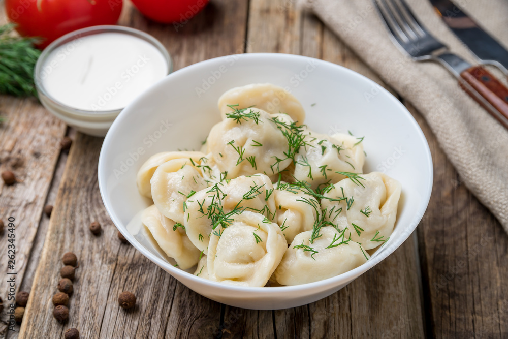Dumplings with sour cream and herbs Dumplings with sour cream and herbs
