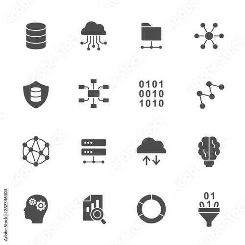 Big data icons