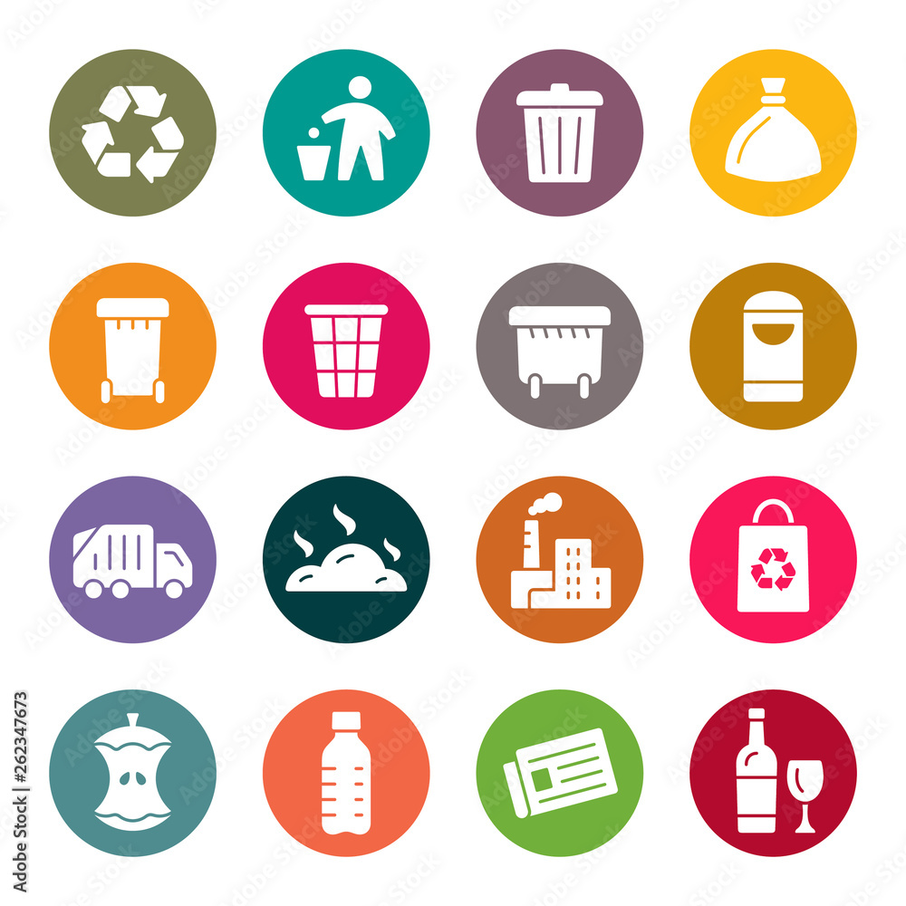 Garbage icons Garbage icons