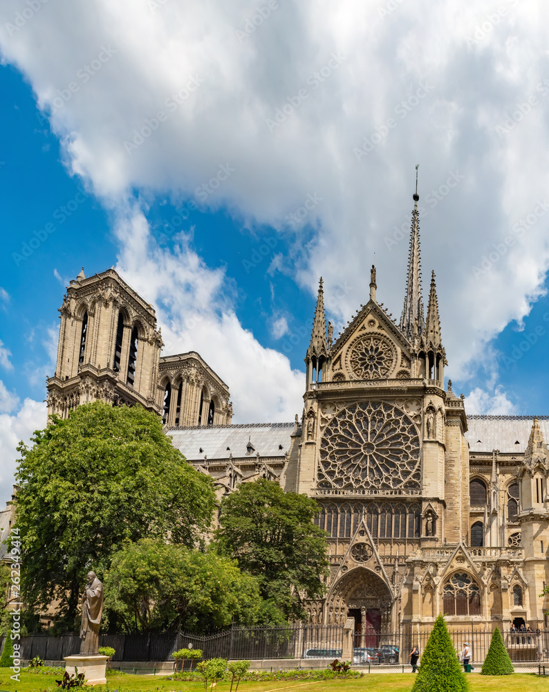 Obraz premium Notre Dame de Paris Cathedral, most beautiful Cathedral in Paris. France