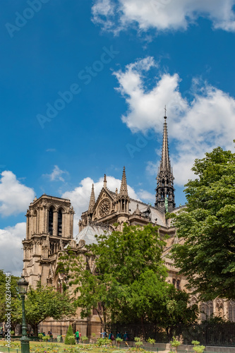 Notre Dame de Paris Cathedral, most beautiful Cathedral in Paris. France