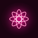 atoms icon. Elements of Web in neon style icons. Simple icon for websites, web design, mobile app, info graphics