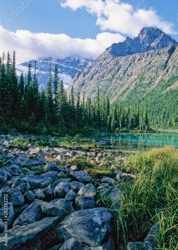 Cavell Lake and Mount Edith Cavell, Jasper National Park, Canada