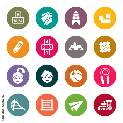 Preschool vector icons