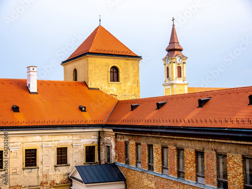 View on the Thury castle in Varpalota. photo