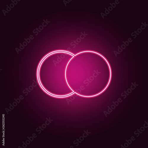Brightness and contrast icon. Elements of Web in neon style icons. Simple icon for websites, web design, mobile app, info graphics