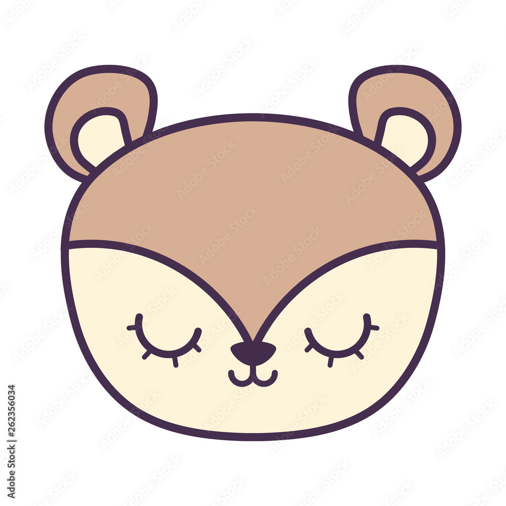 head of cute porcupine animal isolated icon head of cute porcupine animal isolated icon