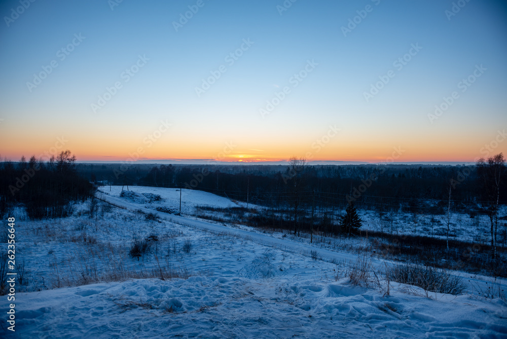 snow covered fields in winter countryside snow covered fields in winter countryside