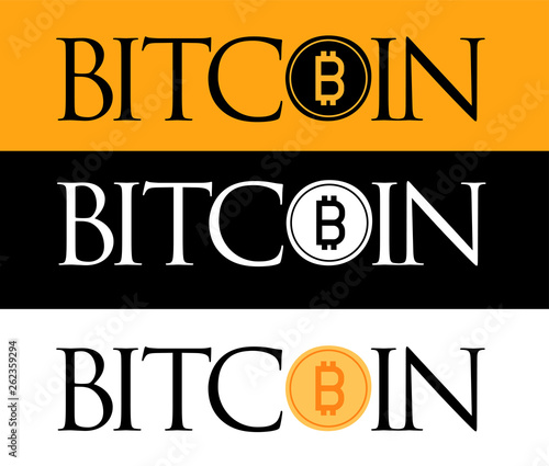 Golden Bitcoin icon isolated on golden, white and black background