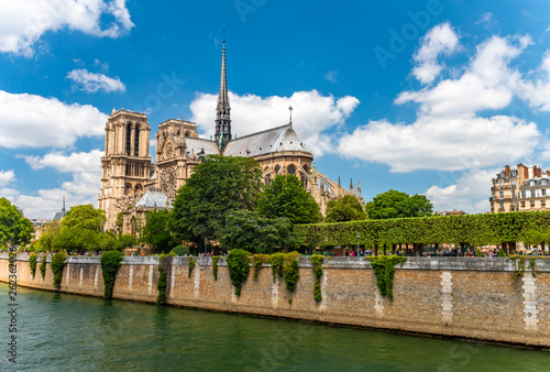 Notre Dame de Paris Cathedral, most beautiful Cathedral in Paris. France