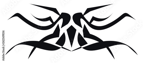 A beautiful tattoo design vector or color illustration