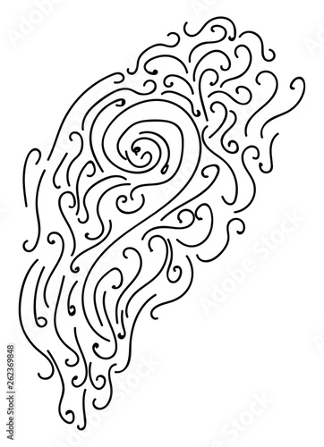 A beautiful tattoo design vector or color illustration