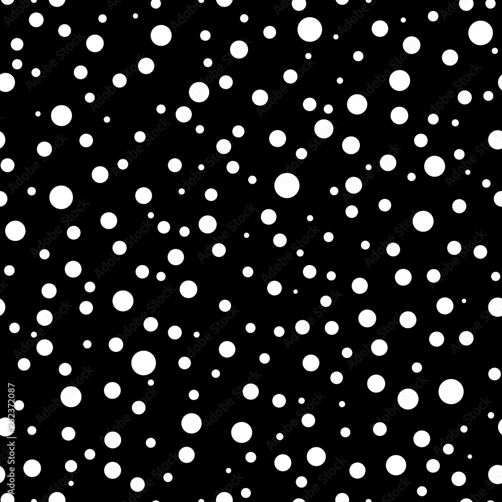 Confetti Seamless Pattern - Black and white confetti dots repeating pattern design Confetti Seamless Pattern - Black and white confetti dots repeating pattern design