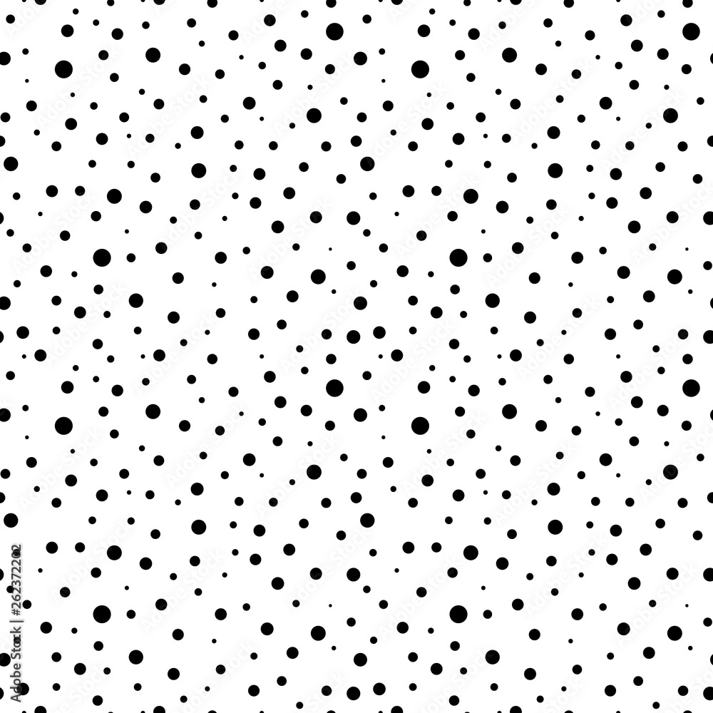 Confetti Seamless Pattern - Black and white confetti dots repeating pattern design Confetti Seamless Pattern - Black and white confetti dots repeating pattern design
