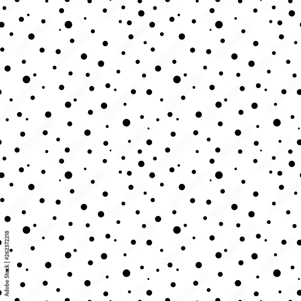 Confetti Seamless Pattern - Black and white confetti dots repeating pattern design Confetti Seamless Pattern - Black and white confetti dots repeating pattern design