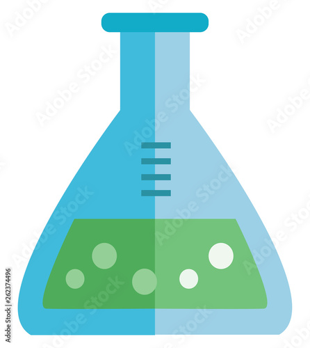 Silver flask containing alcohol vector or color illustration
