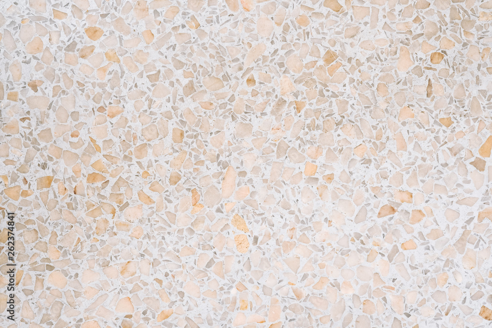 Terrazzo polished stone floor and wall pattern and colour surface marble and granite stone, material for decoration background texture.