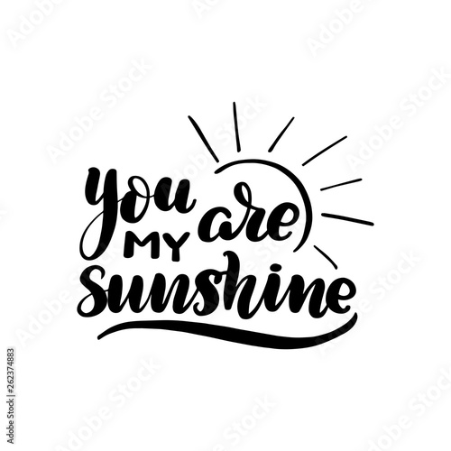 you are my sunshine