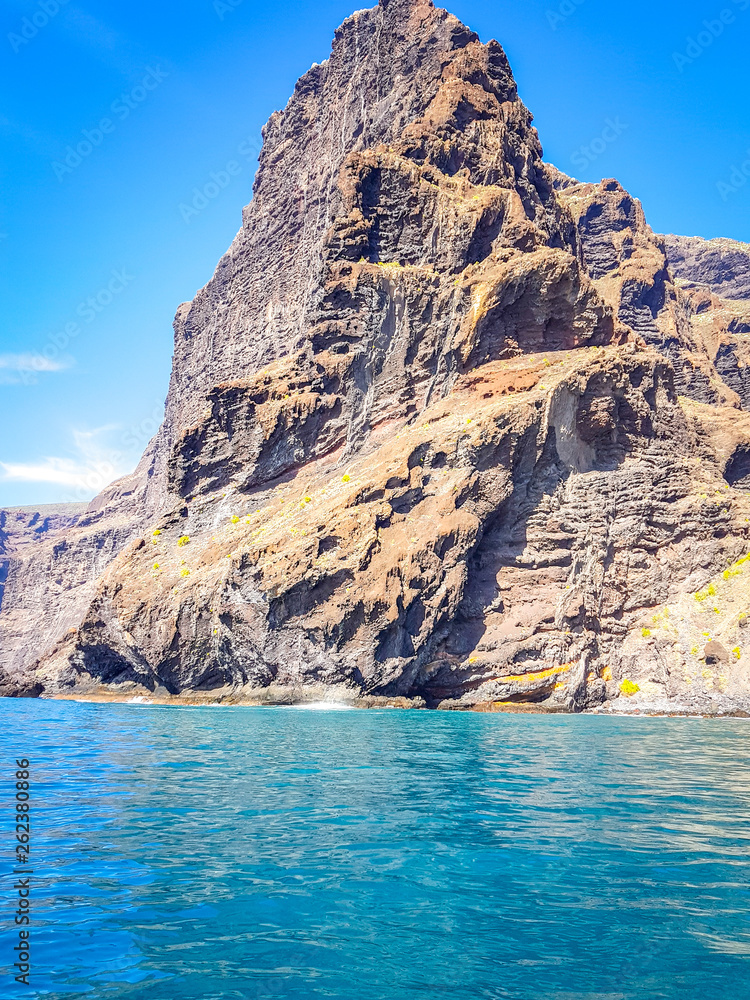 Landscape of Los Gigantes Cliffs, Tenerife, Canary islands, Spain