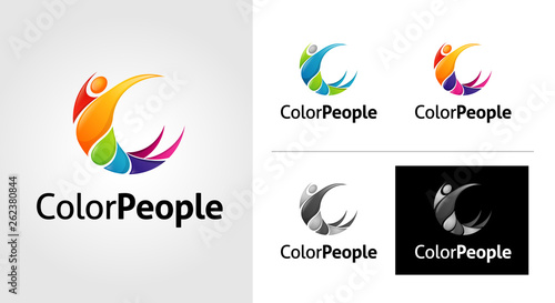 Color People  Logo Template