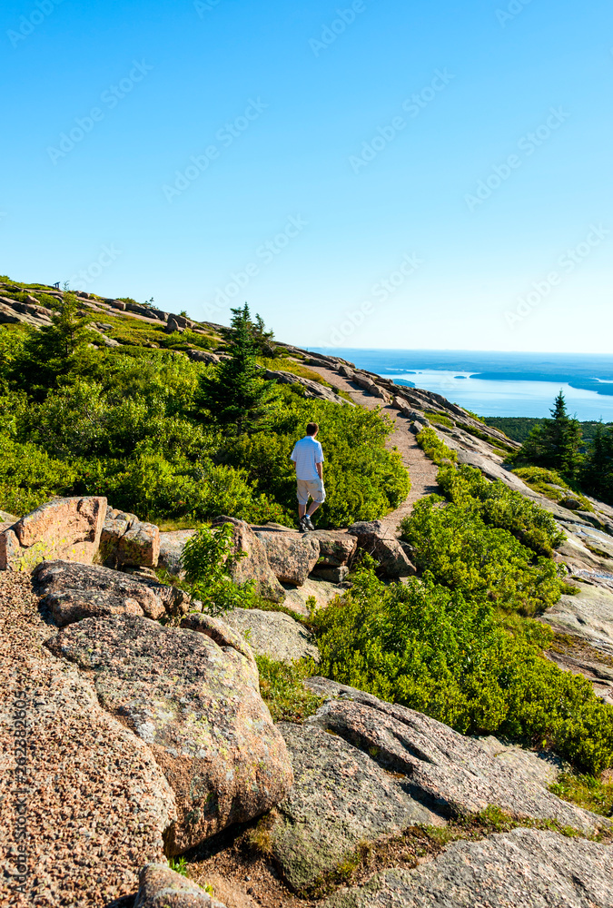 Acadia National Park is Atlantic coast recreation area. Its landscape is marked by woodland, rocky beaches and glacier-scoured granite peaks such as Cadillac Mountain, the highest point on the United 