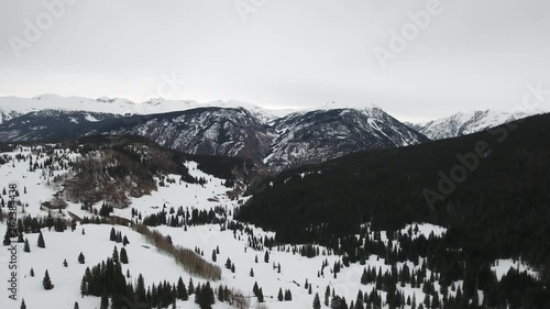 Aerial, San Juan National Forest in Colorado photo